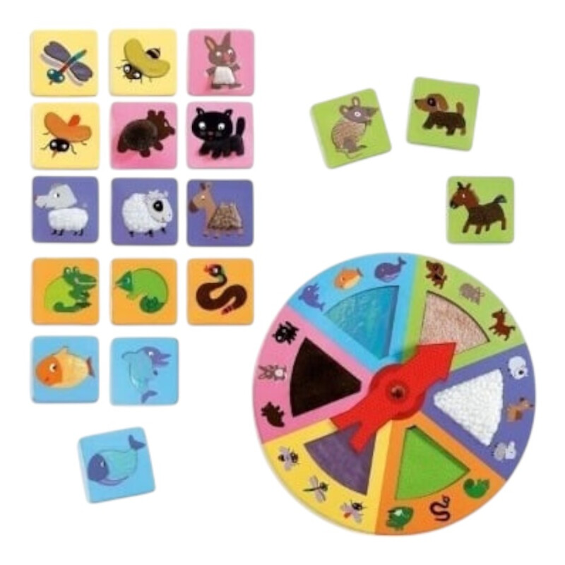 Juego de Mesa Tactilo Loto Animales Djeco Juego de Mesa Tactilo Loto Animales Djeco
