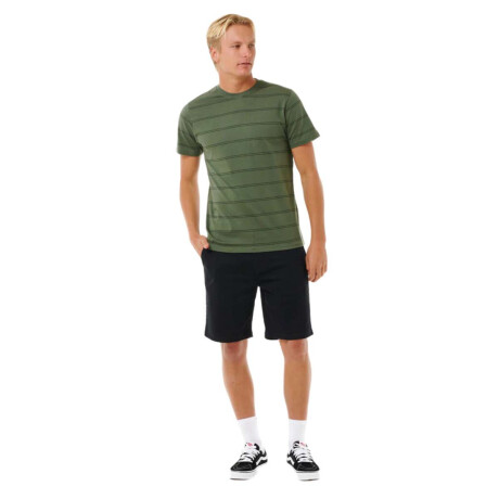 Remera Rip Curl Plain Stripe Tee Verde