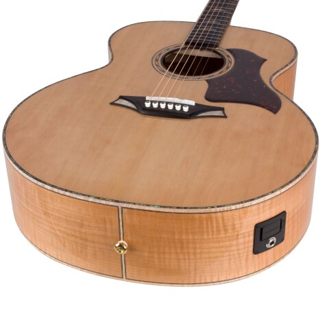 Guitarra electro acustica Bromo BAN7E natural c/ funda y soporte Guitarra electro acustica Bromo BAN7E natural c/ funda y soporte