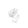 PACKBRN Set Baño Stokke Flexibath Plegable Con Reposera Blanco Y Gris