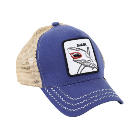 Gorro con visera y red con bordado de tiburon Gorro con visera y red con bordado de tiburon