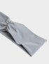 Vinchas Textiles Classic Vincha Textil Con Frunces - Gris Medio