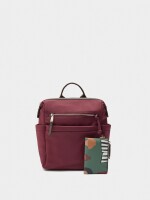 Mochila De Nylon Para Portátil 13" burdeos