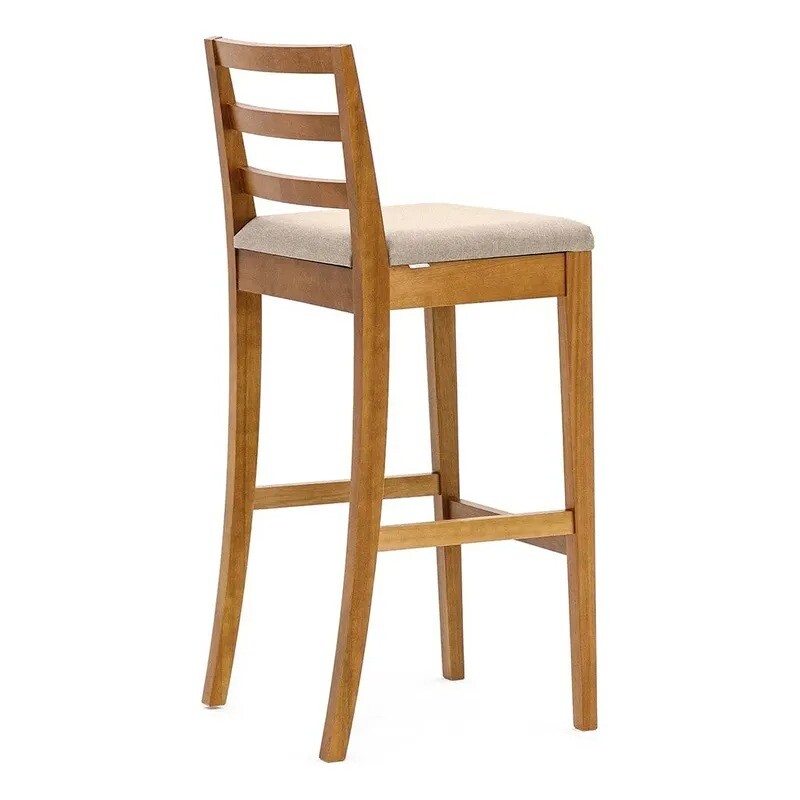 BANCO ALTO DE BARRA - TAPIZADO TELA BEIGE BANCO ALTO DE BARRA - TAPIZADO TELA BEIGE