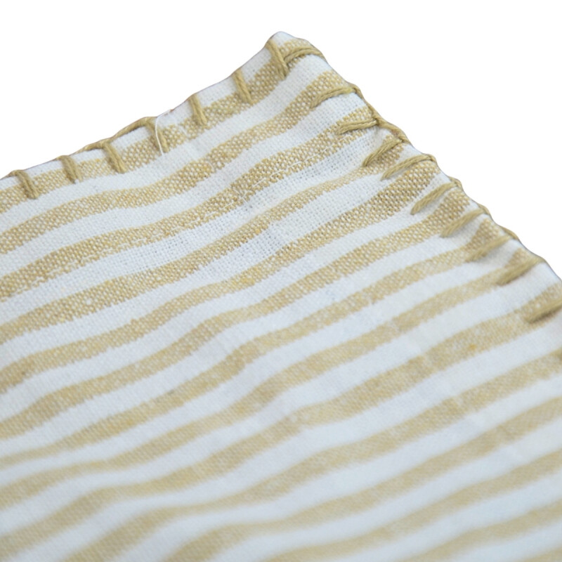 Individual algodón 35x45cm RAYAS FINAS BEIGE