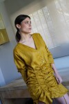 Imperfect Shape Dress Mostaza