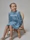 Vestido Con Ric Rac A Contraste Azul Brillante