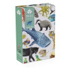 Puzzle Animales del mundo 200 piezas Moulin Roty Puzzle Animales del mundo 200 piezas Moulin Roty