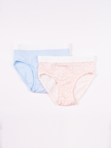 PANTY TEEN PACK X 2 VERDE AQUA