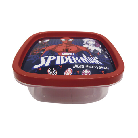 Recipiente con tapa de 580 ml SPIDERMAN AZUL