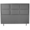 Cabecera Premium Extra King Swede 193 x 127 Chumbo