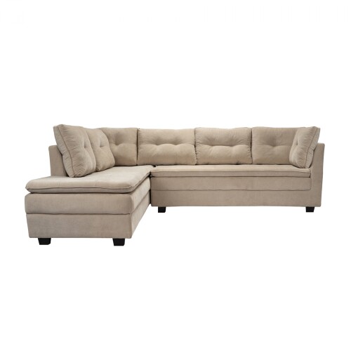 Sillon 3 cuerpos con Chaise - Coimbra Derecho Beige
