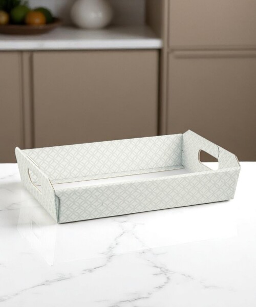 Bandeja 40x30x12 cm. - MATELASSE GRIGIO PERLA Bandeja 40x30x12 cm. - MATELASSE GRIGIO PERLA