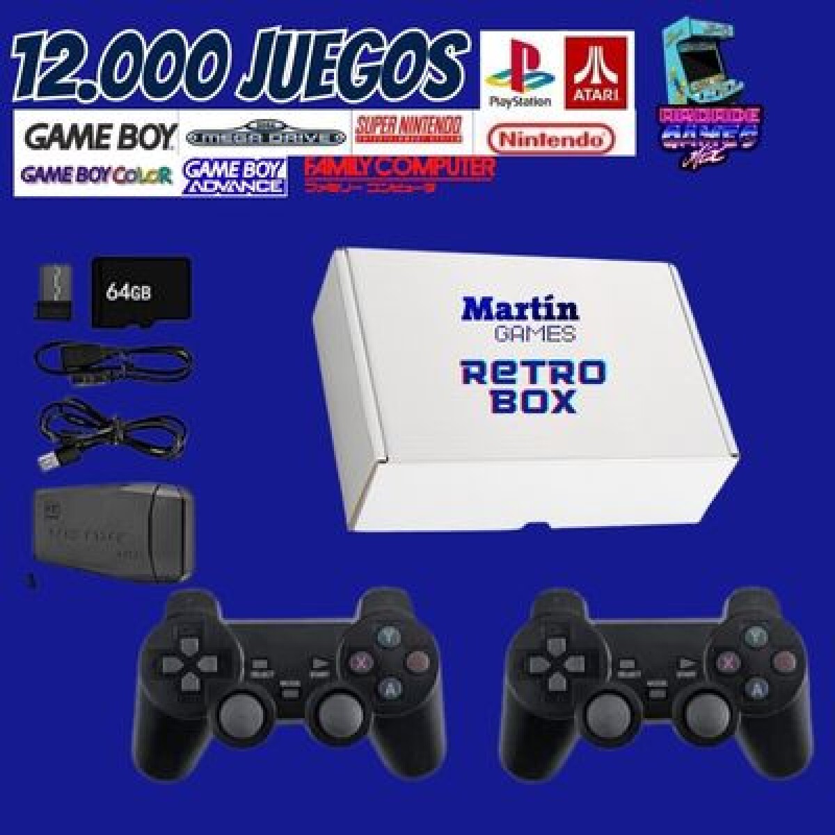 Martin Games Retro Box 12000 juegos 