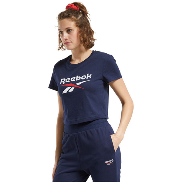 Remera REEBOK CL F BIG LOGO de Mujer - FT8181 Marino