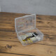 Caja organizadora con traba mediana TRANSPARENTE