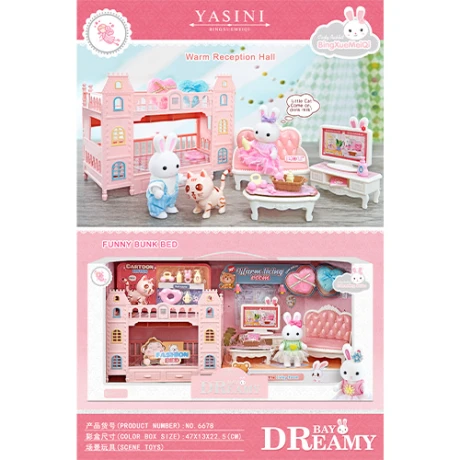 Playset Bay Dreamy Cama y Ving Conejos con Accesorios 001