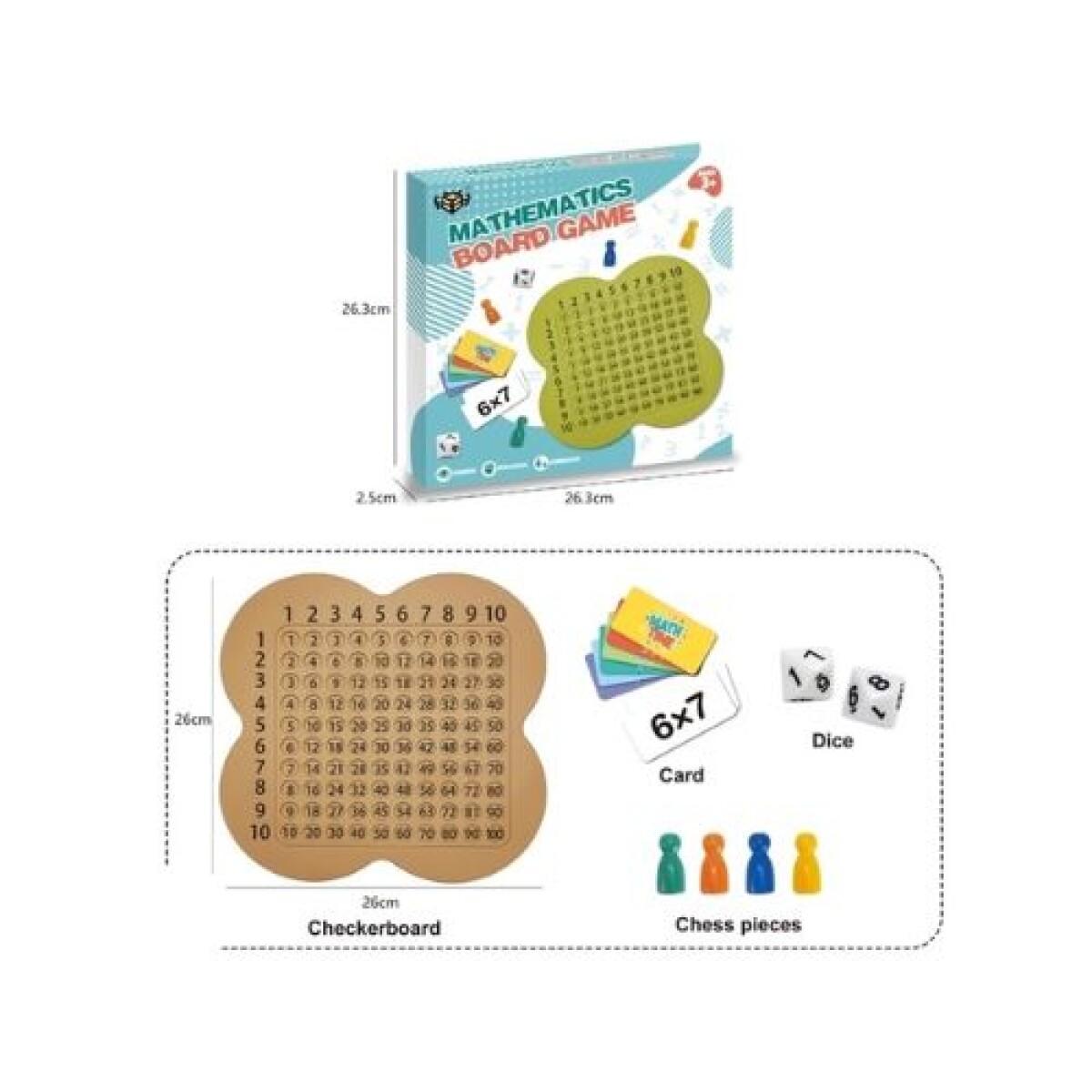 Juego de Matematicas Fichas Mas Tablero - Juego De Matematicas Fichas Mas Tablero 