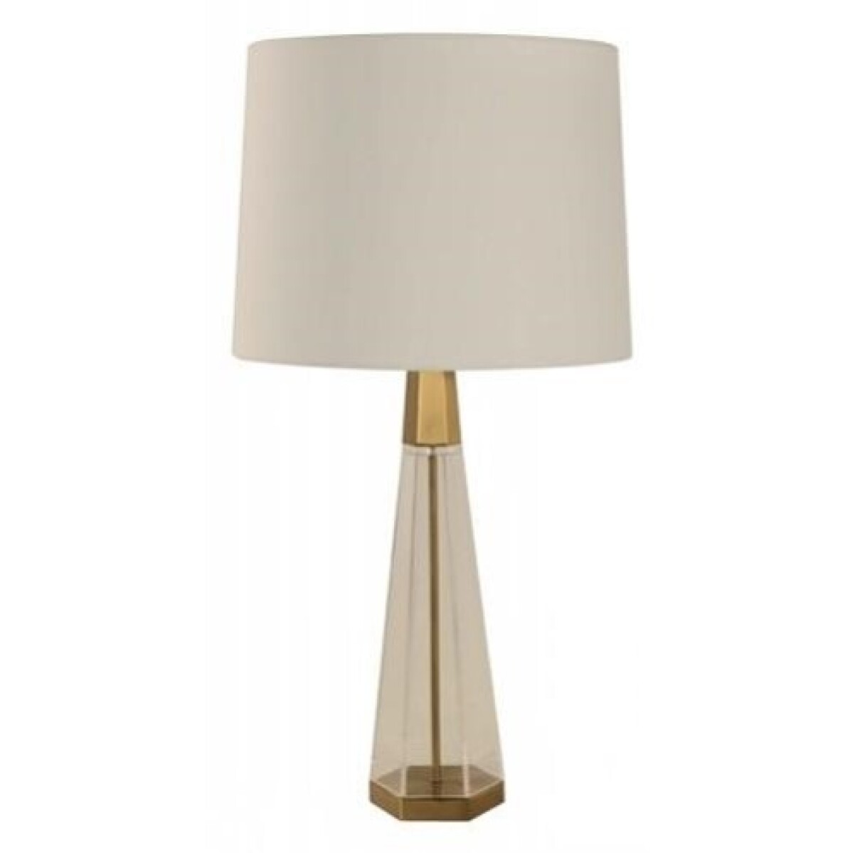 VELADOR DE MESA VIDRIOS 1L E27 DORADO ANGOSTO 