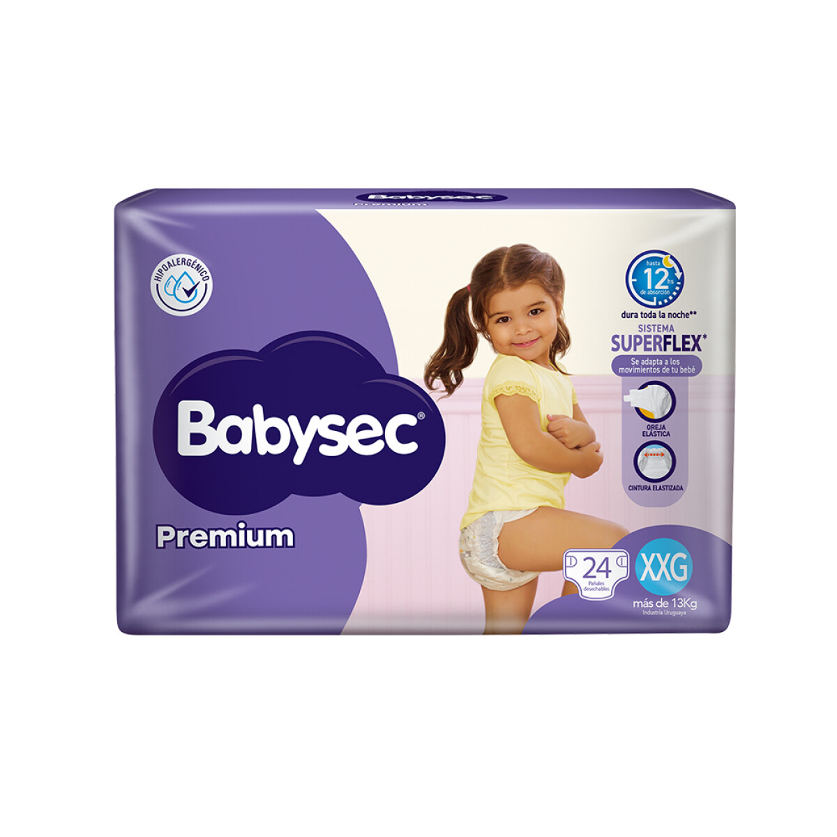 Pañales Babysec Premium XXG24 Unidades 