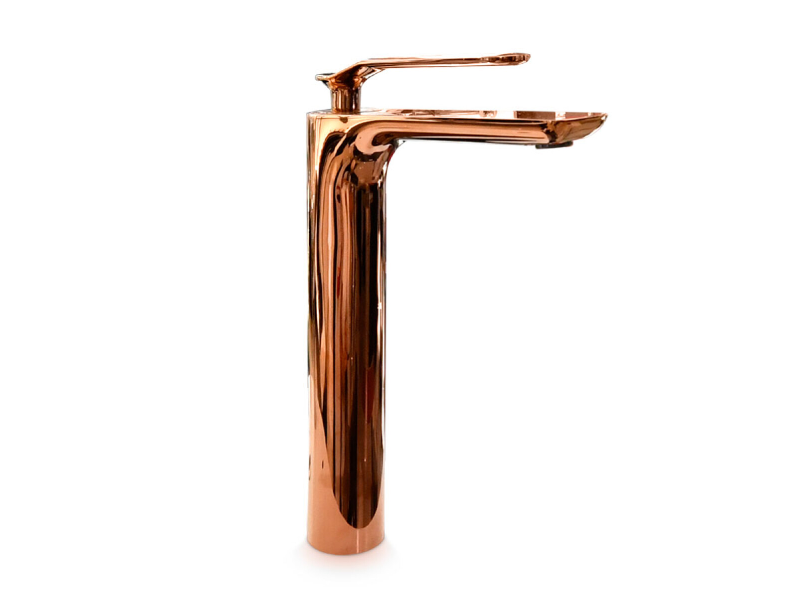 Griferia De Lavatorio Alto Linea Modena Aqualia Monocomando Rose Gold 