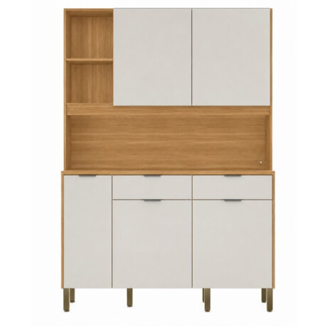 Mueble Cocina Flora 144cm Modular Organizador Cocina Freijó Mueble Cocina Flora 144cm Modular Organizador Cocina Freijó