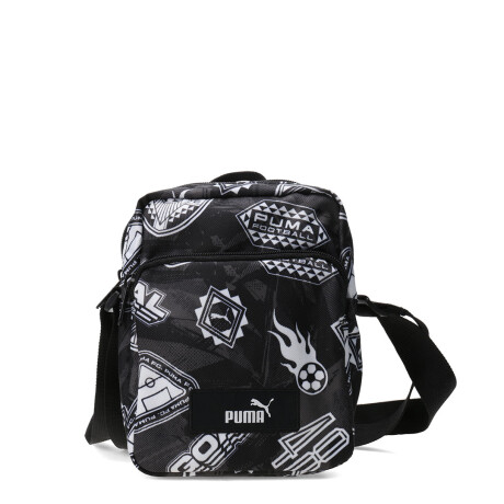 Cartera Puma Academy Aop Portable Negro - Blanco