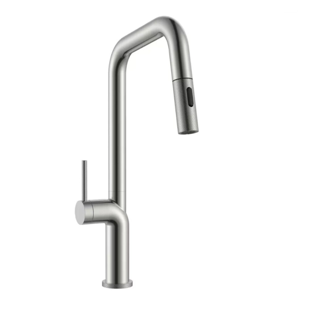 Grifería de Cocina Monocomando de mesada Eon Extensible Gris Satinado Grifería De Cocina Monocomando De Mesada Eon Extensible Gris Satinado