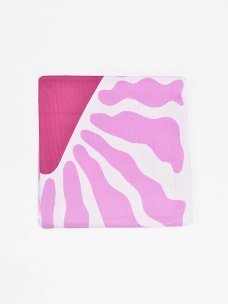 TOALLA PLAYERA MICROFIBRA ROSADO