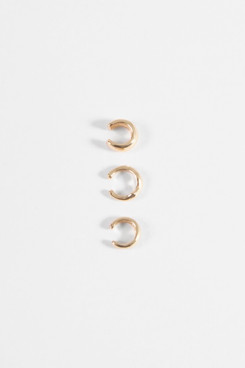 Set de 3 earcuff dorado