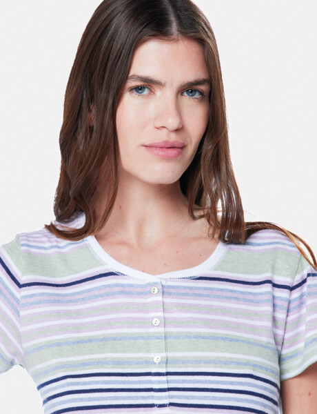 REMERA RAYADA Blanco