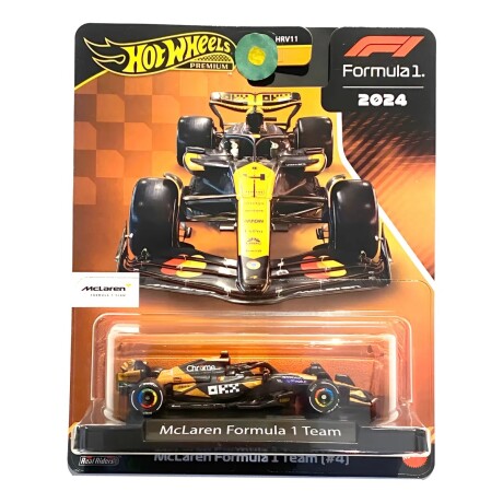 Vehículo Hot Wheels F1 Racing Cars Mclaren Team Número 4 001