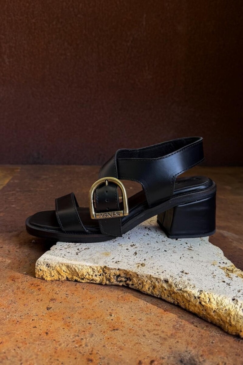 Buckle Sandals Negro