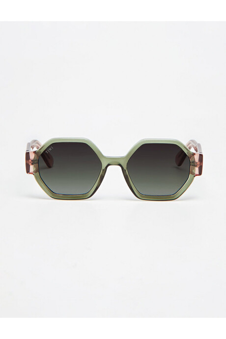 Lentes Tiwi Valette Shiny Bicolor Green / Pink With Burgundy Grad