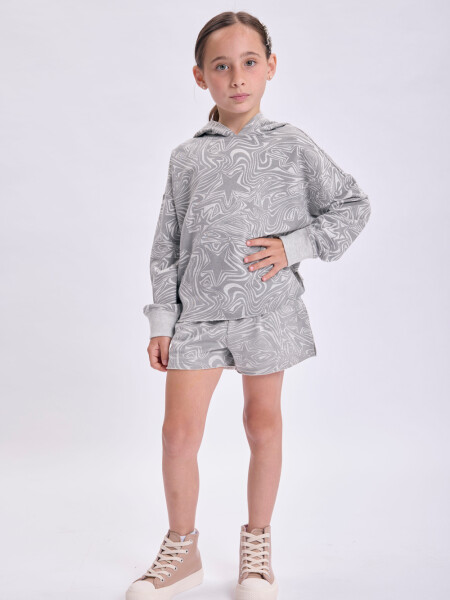 Short deportivo Estrellas Gris Melange