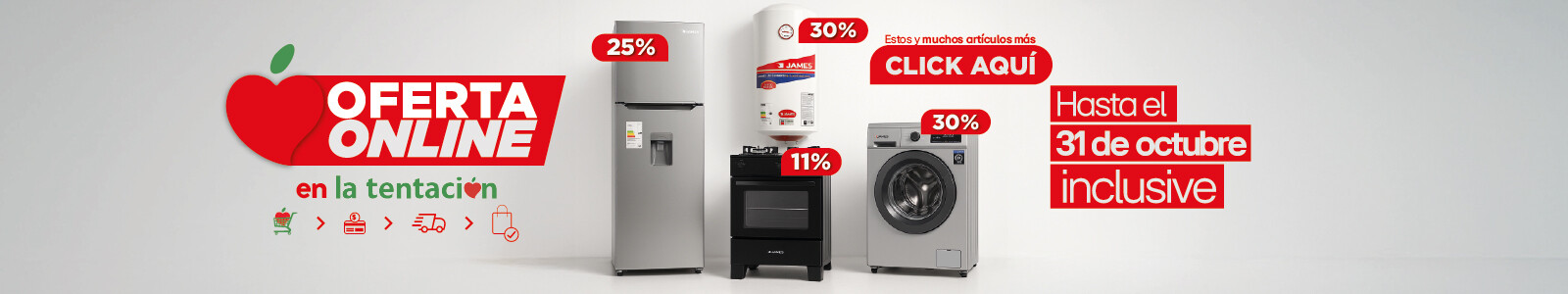 Ofertas ONLINE por OCTUBRE en La Tentación