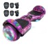 Skate Electrico Hoverboard Musica Bluetooth Luces Patineta Variante Diseño Cosmos Rosa