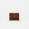 Billetera Ginger En Cuero Graneado Tabaco
