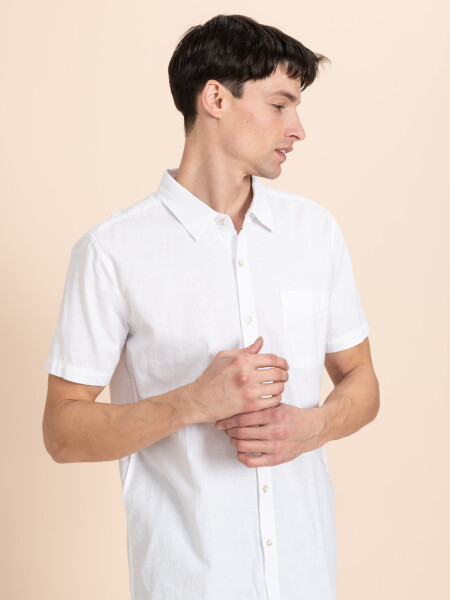 Camisa manga corta Blanco