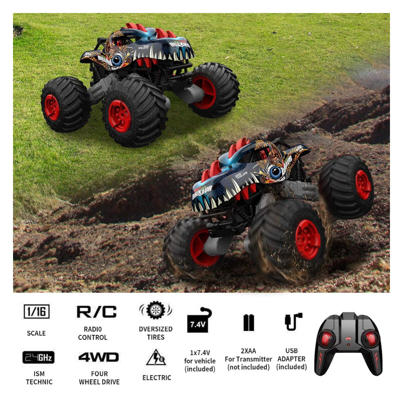Auto a control remoto Dinosaurio Crazon 333 Auto a control remoto Dinosaurio Crazon 333