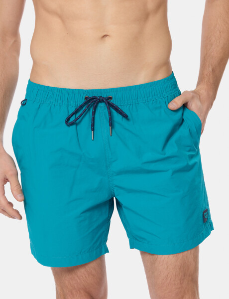 SHORT DE BAÑO LISO Verde Claro