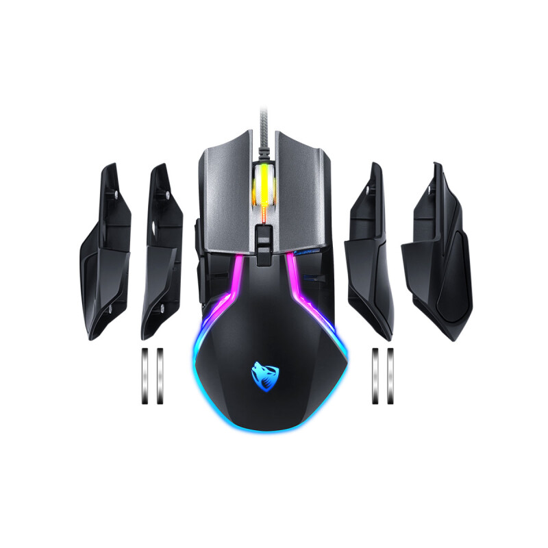 MOUSE CON CABLE TWOLF V11 NEGRO MOUSE CON CABLE TWOLF V11 NEGRO