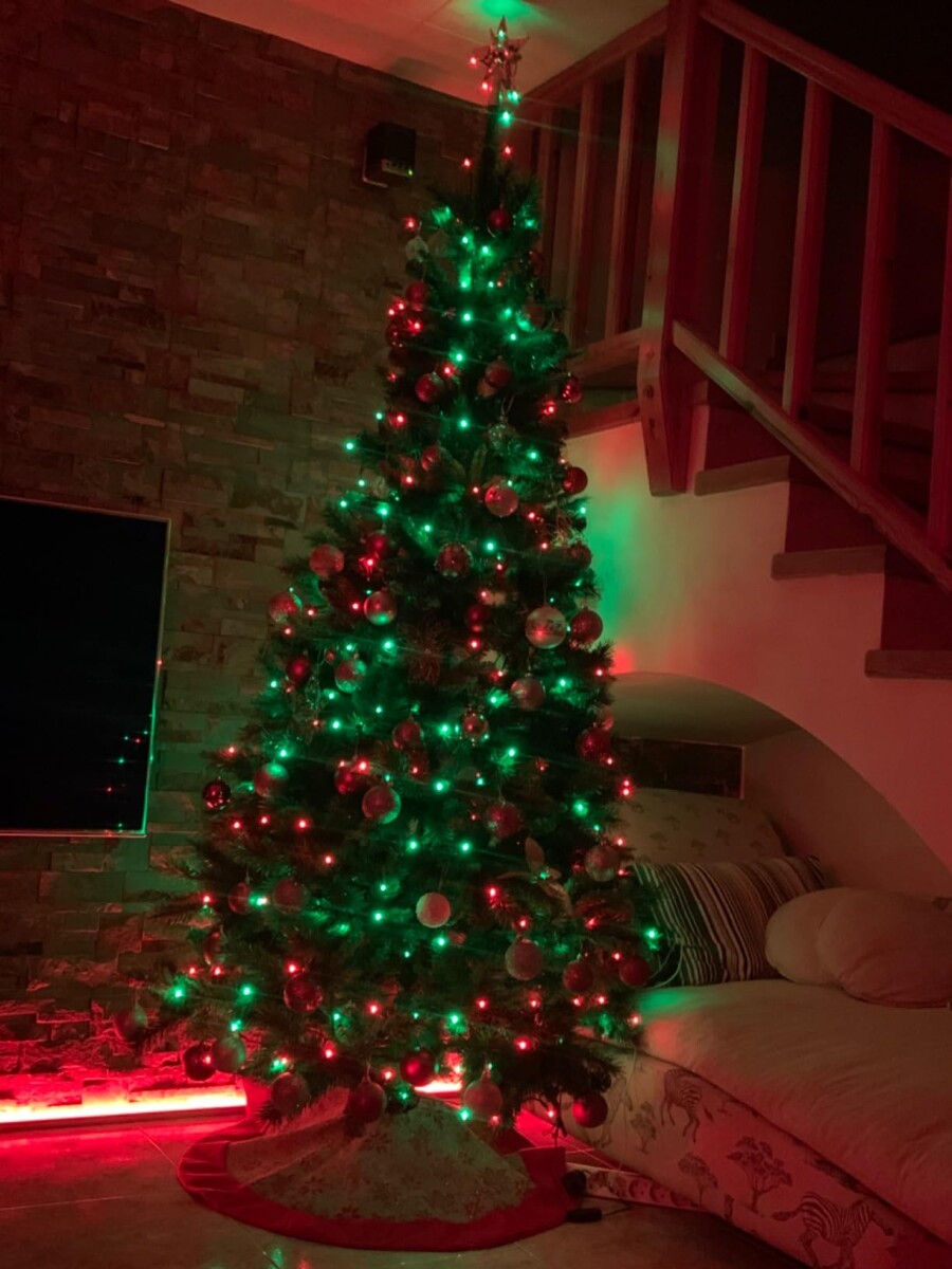 Arbolito Arbol Navidad 1,80m Completo Con Luces Y Adornos - Verde 