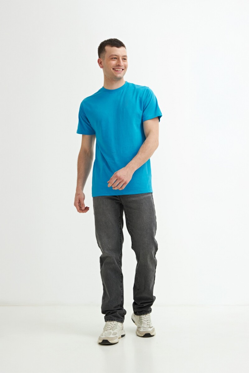 Remera cuello redondo AZUL FRANCIA
