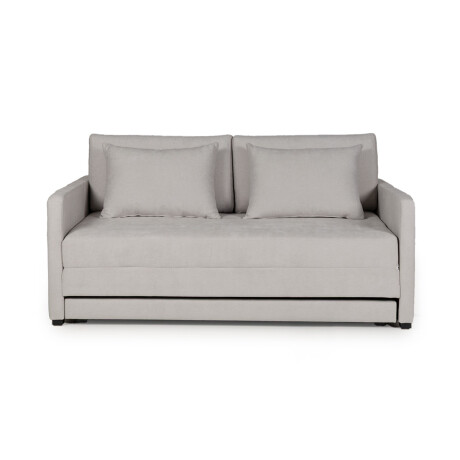 Sofá Cama Quito - 176 - Tela Microfibra TC1009 (Plata)