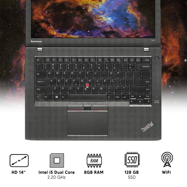 Notebook Lenovo Thinkpad T450 Intel I5/ 8 Gb Ram/ 128 Gb Ssd NOTEBOOK RFPL LENOVO T450 I5/8/128/14