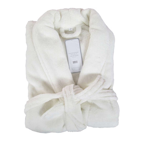 Bata de Cama Microfibra Home Class Talle P al XG Blanco