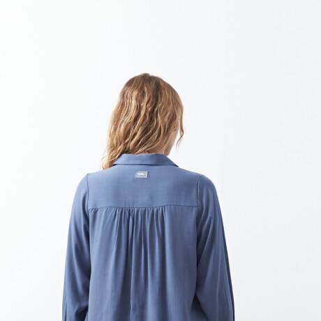 CAMISA KAI Azul Grisaceo