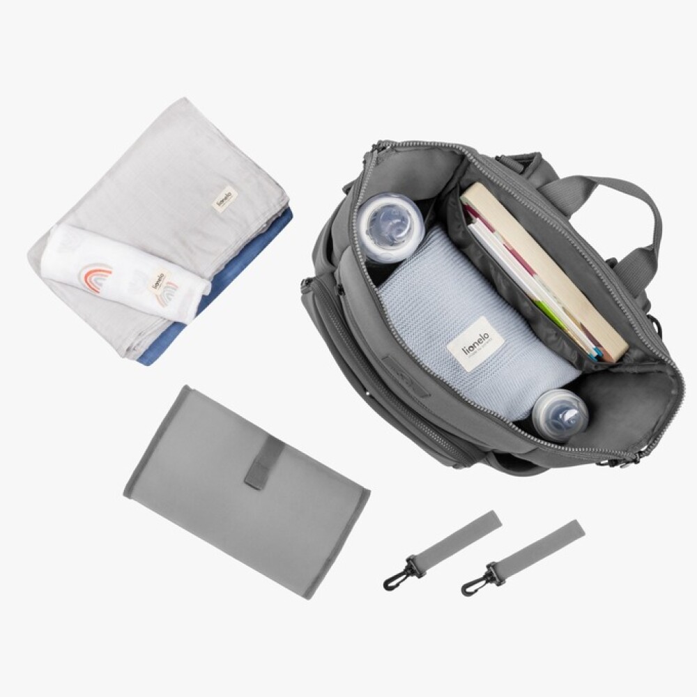 Mochila Maternal Cube Lionelo Gris