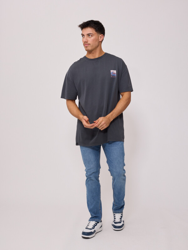 T-SHIRT VERTUNA RUSTY Gris